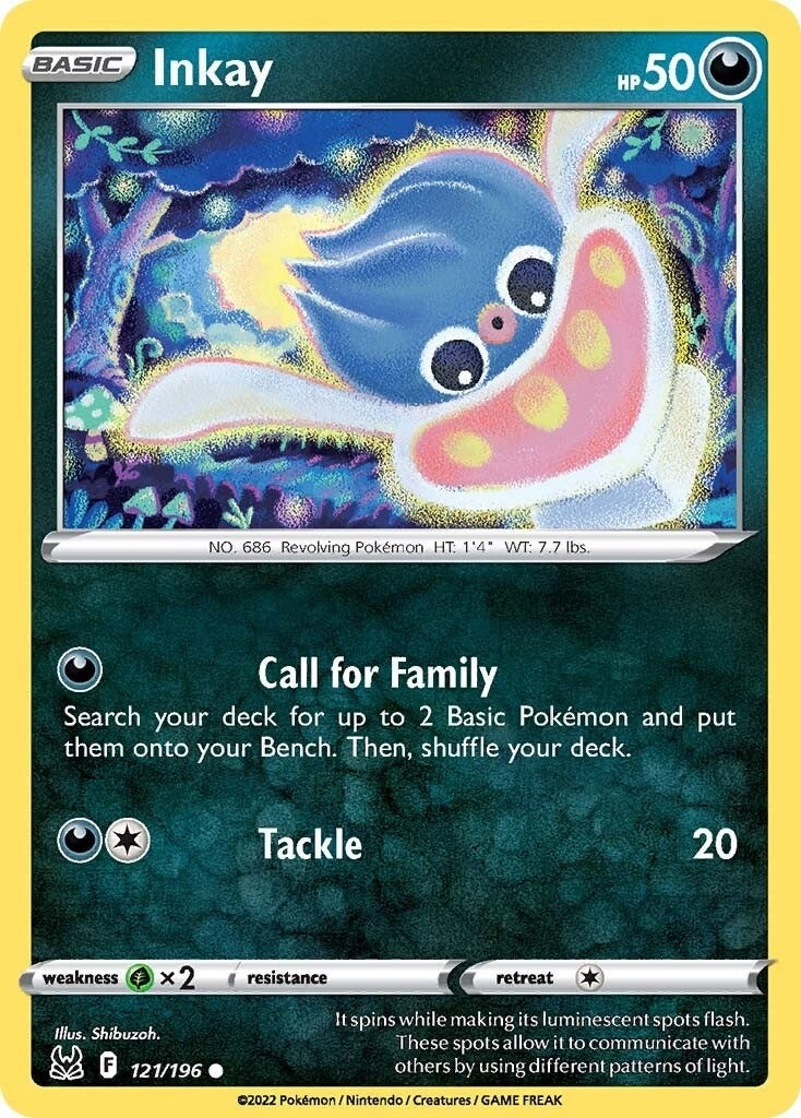 Image for Inkay (121) (SWSH11: Lost Origin) (121/196) - Pokemon