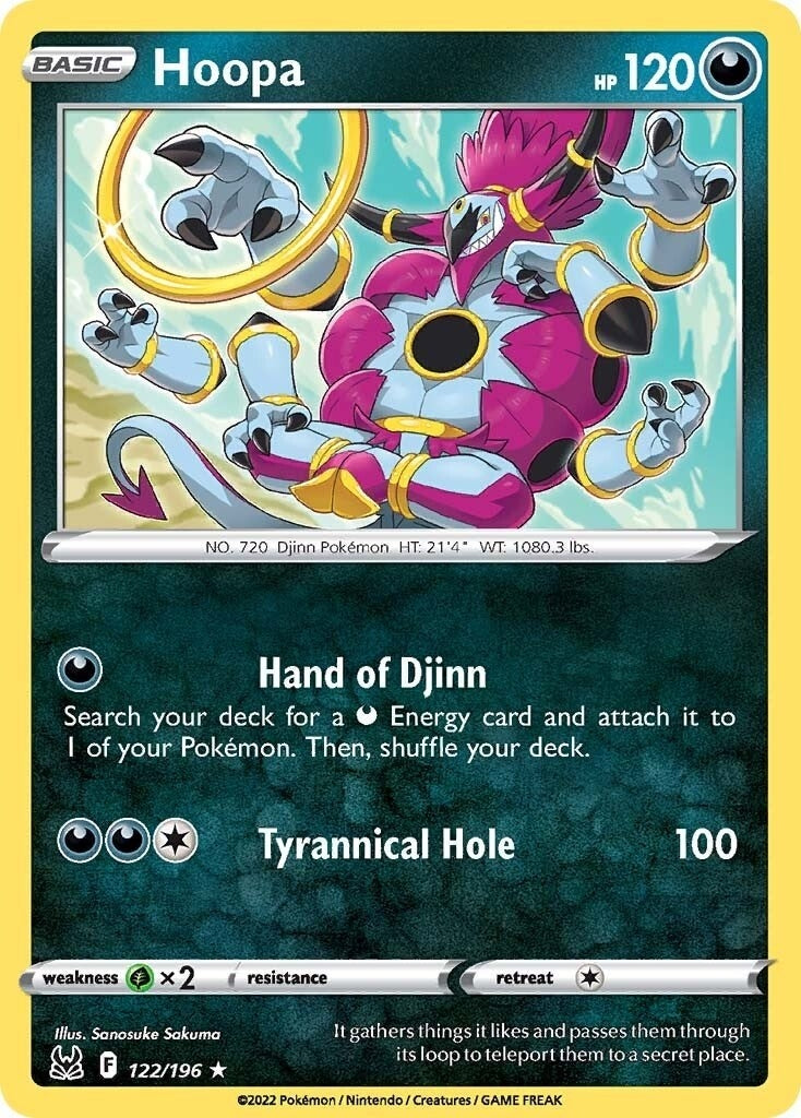 Image for Hoopa (SWSH11: Lost Origin) (122/196) - Pokemon