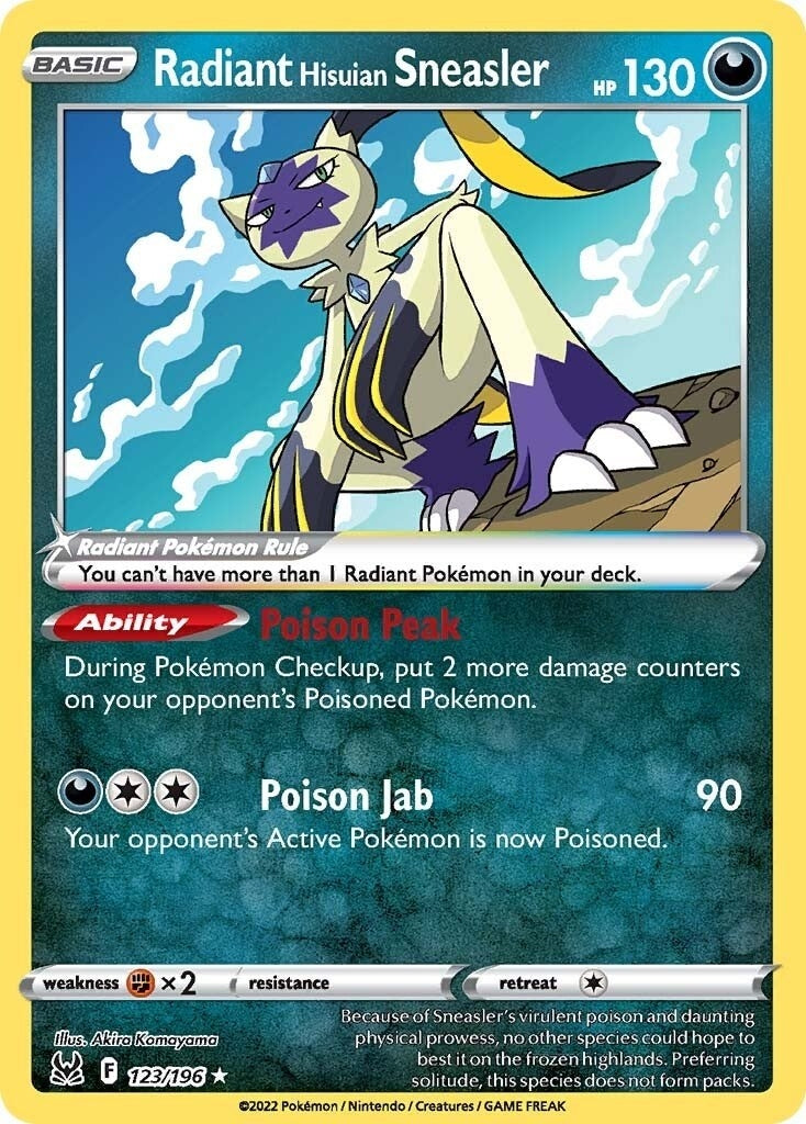 Image for Radiant Hisuian Sneasler (SWSH11: Lost Origin) (123/196) - Pokemon