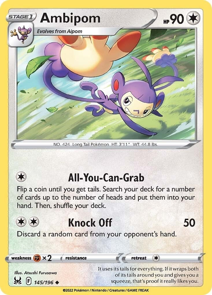 Image for Ambipom (SWSH11: Lost Origin) (145/196) - Pokemon