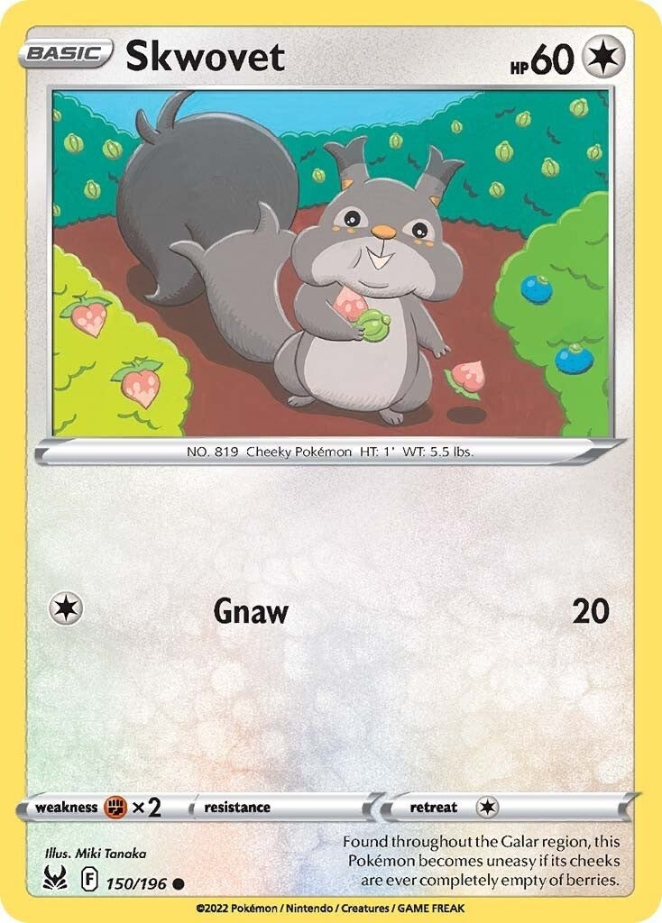 Image for Skwovet (SWSH11: Lost Origin) (150/196) - Pokemon