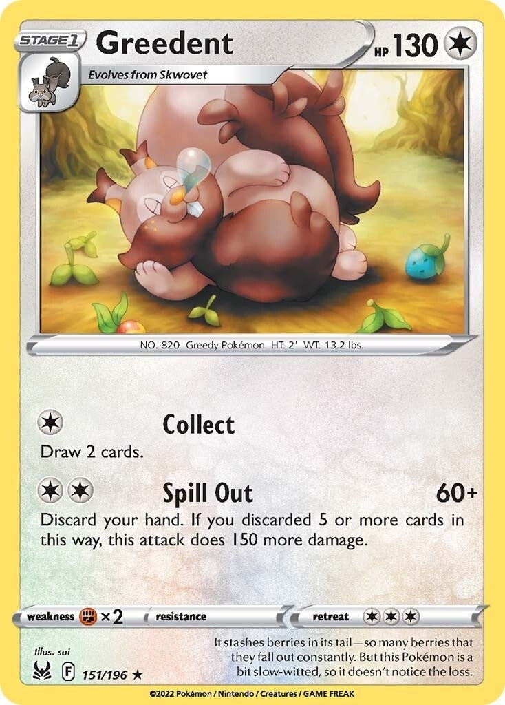 Image for Greedent (SWSH11: Lost Origin) (151/196) - Pokemon