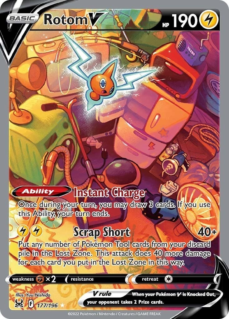 Image for Rotom V (Alternate Full Art) (SWSH11: Lost Origin) (177/196) - Pokemon