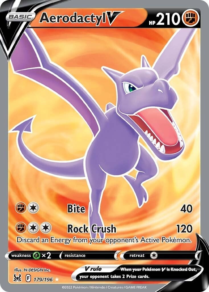 Image for Aerodactyl V (Full Art) (SWSH11: Lost Origin) (179/196) - Pokemon