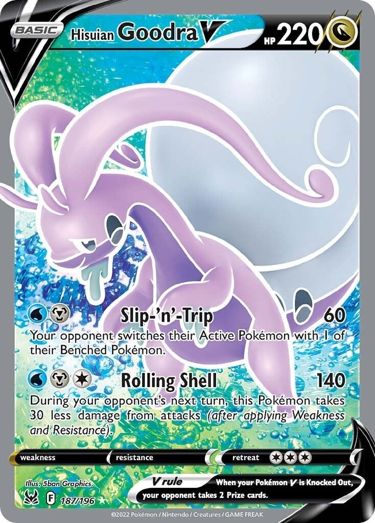 Image for Hisuian Goodra V (Full Art) (SWSH11: Lost Origin) (187/196) - Pokemon