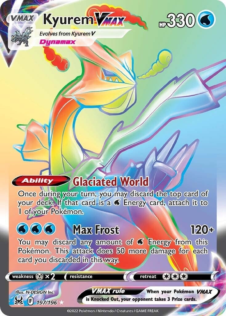 Image for Kyurem VMAX (Secret) (SWSH11: Lost Origin) (197/196) - Pokemon