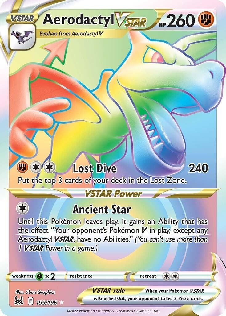 Image for Aerodactyl VSTAR (Secret) (SWSH11: Lost Origin) (199/196) - Pokemon