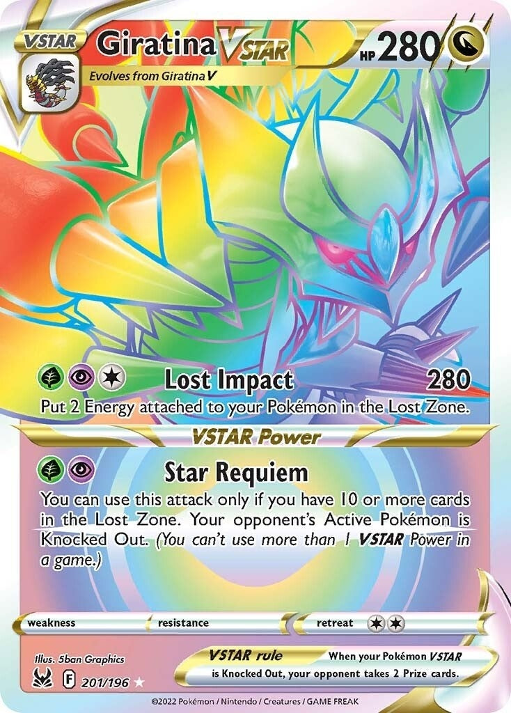 Image for Giratina VSTAR (201) (Secret) (SWSH11: Lost Origin) (201/196) - Pokemon