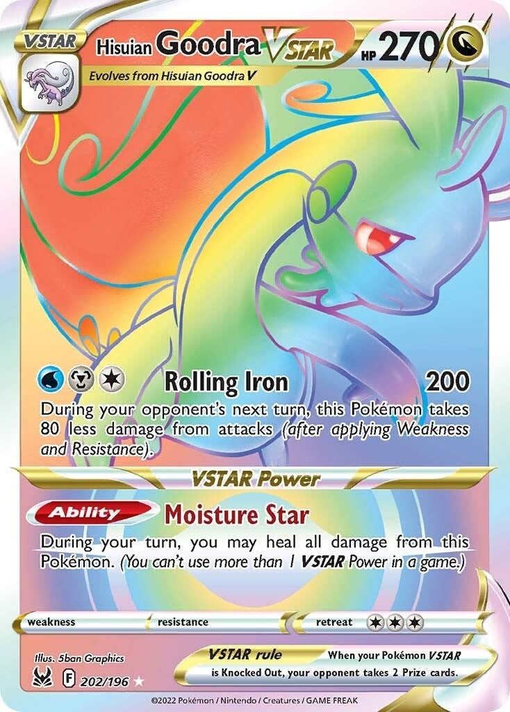 Image for Hisuian Goodra VSTAR (Secret) (SWSH11: Lost Origin) (202/196) - Pokemon