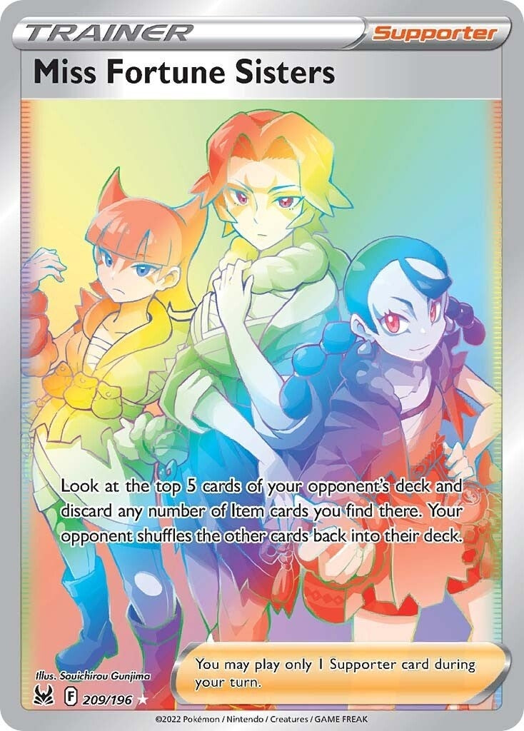 Image for Miss Fortune Sisters (Secret) (SWSH11: Lost Origin) (209/196) - Pokemon