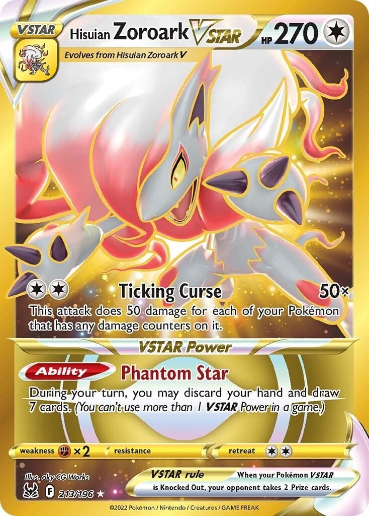 Image for Hisuian Zoroark VSTAR (213) (Secret) (SWSH11: Lost Origin) (213/196) - Pokemon