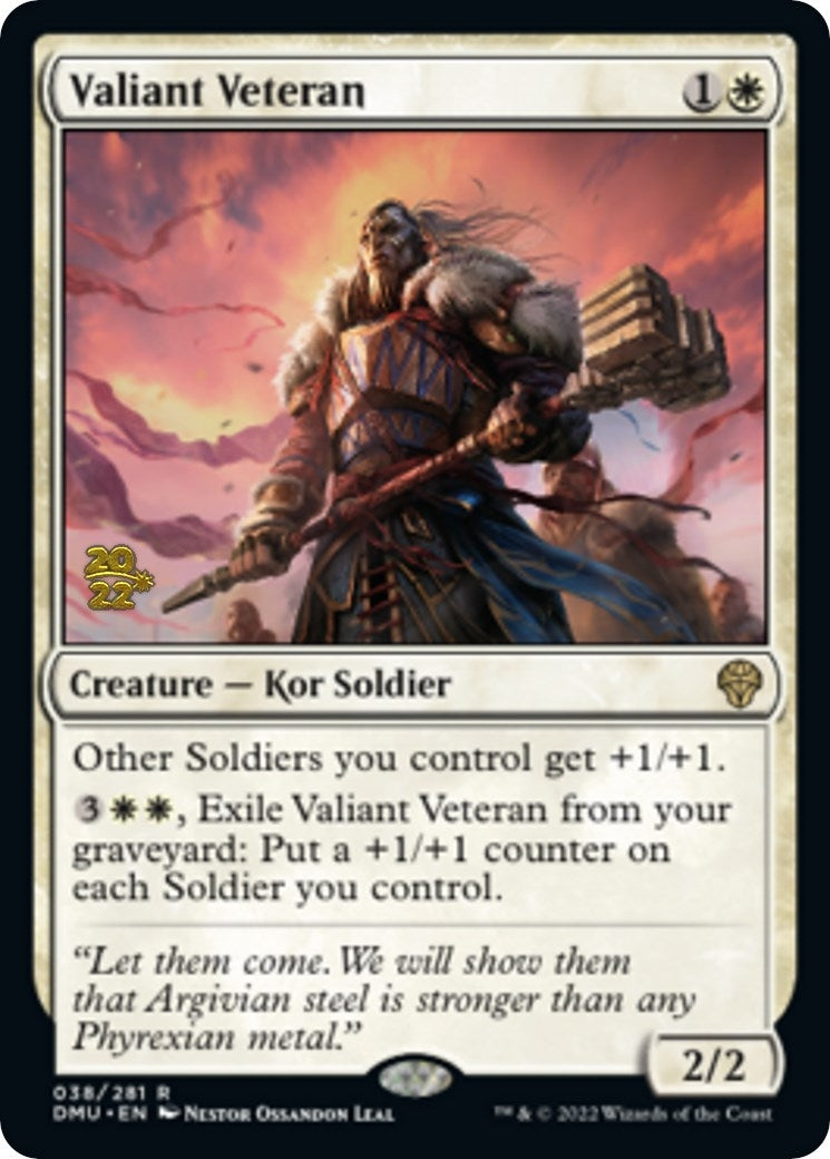 Image for Valiant Veteran (Prerelease Cards) (38) - Magic: The Gathering