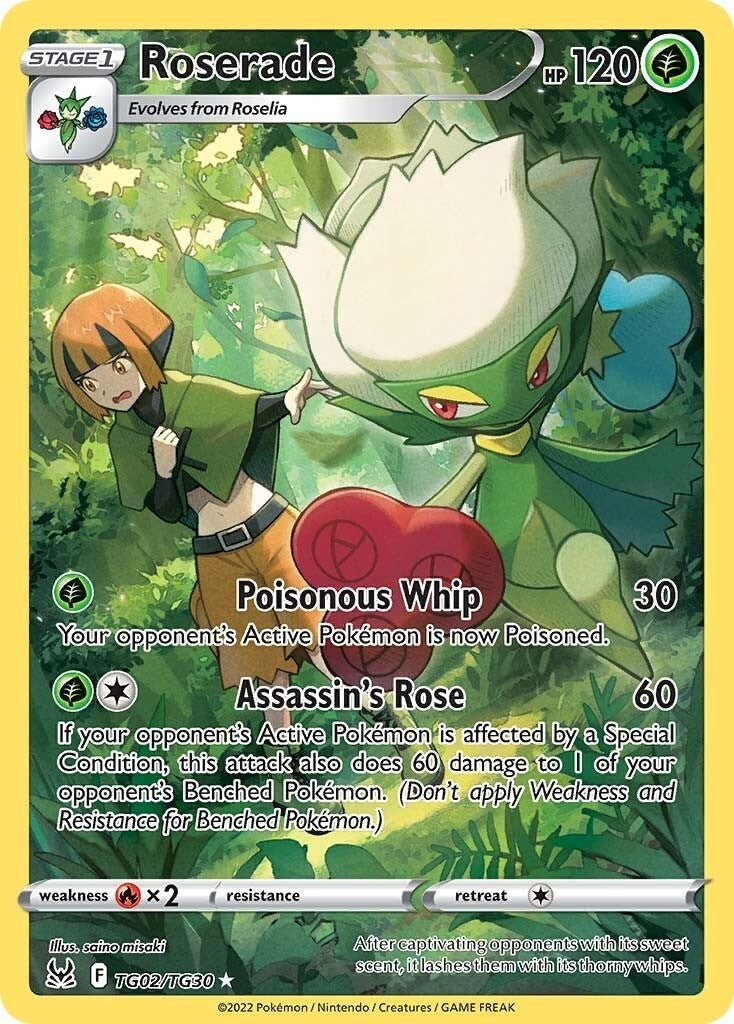 Image for Roserade (SWSH11: Lost Origin Trainer Gallery) (TG02/TG30) - Pokemon