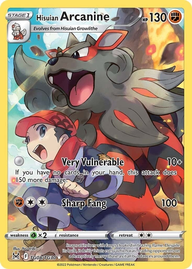 Image for Hisuian Arcanine (SWSH11: Lost Origin Trainer Gallery) (TG08/TG30) - Pokemon
