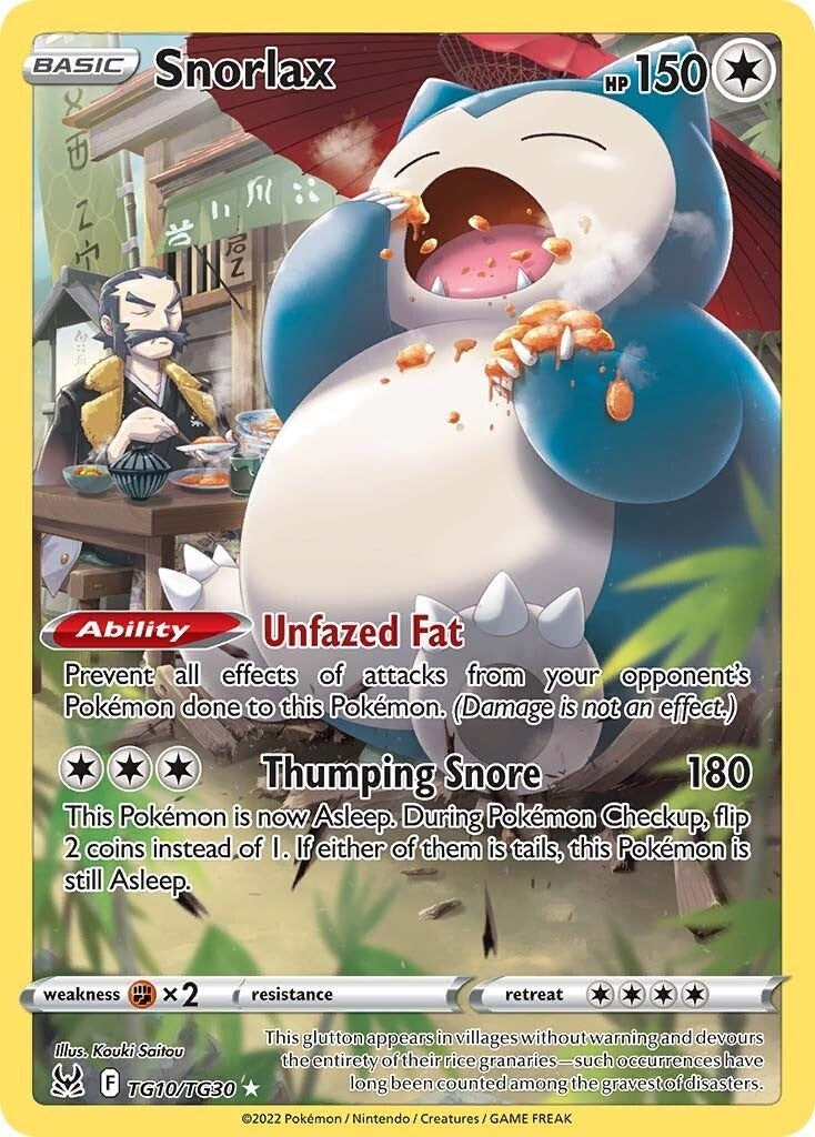 Image for Snorlax (SWSH11: Lost Origin Trainer Gallery) (TG10/TG30) - Pokemon