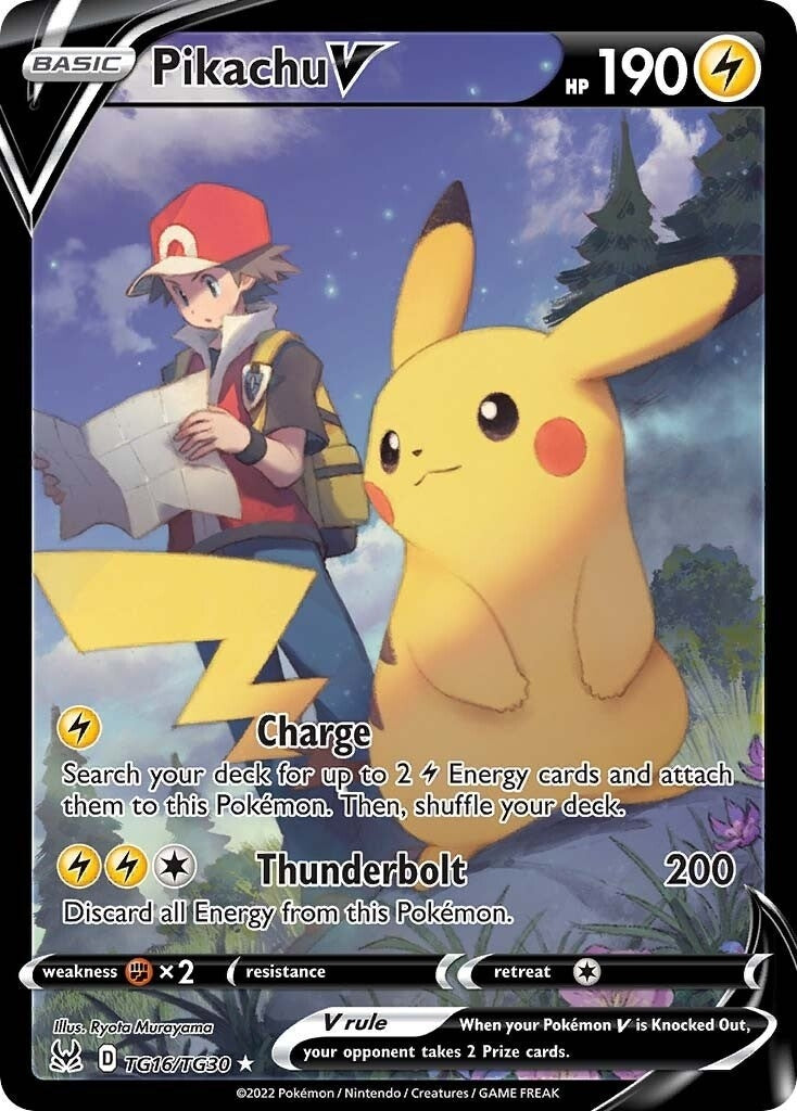 Image for Pikachu V (SWSH11: Lost Origin Trainer Gallery) (TG16/TG30) - Pokemon