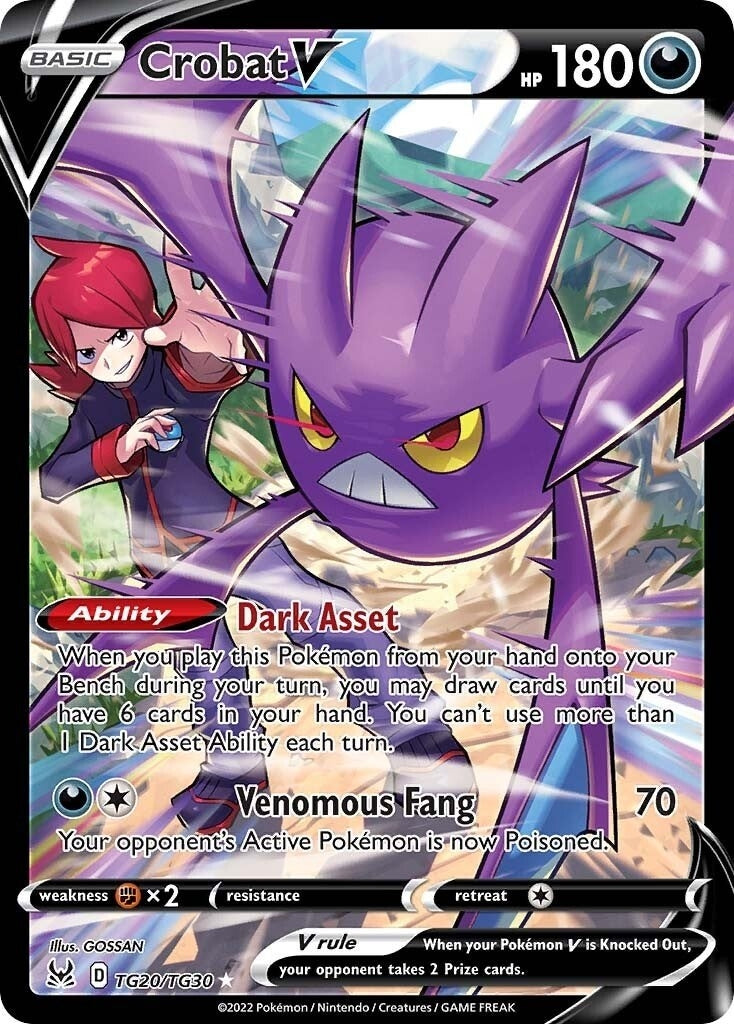 Image for Crobat V (SWSH11: Lost Origin Trainer Gallery) (TG20/TG30) - Pokemon