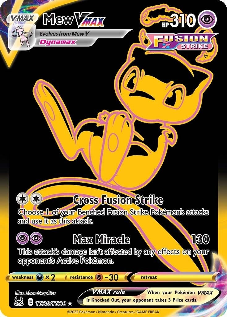 Image for Mew VMAX (Secret) (SWSH11: Lost Origin Trainer Gallery) (TG30/TG30) - Pokemon