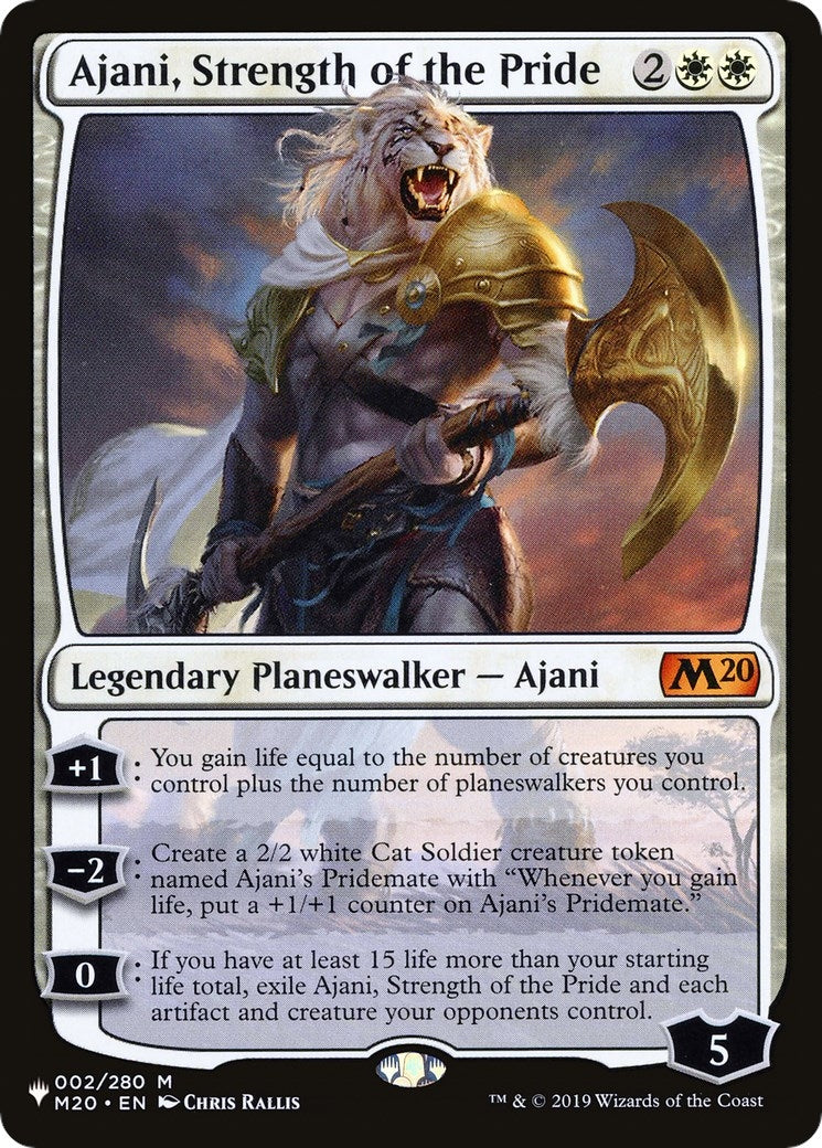 Image for Ajani, Strength of the Pride (The List Reprints) (002/280) - Magic: The Gathering