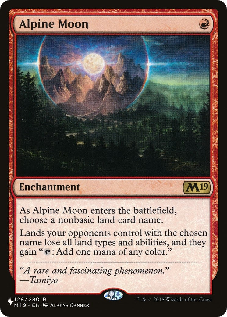 Image for Alpine Moon (The List Reprints) (128/280) - Magic: The Gathering