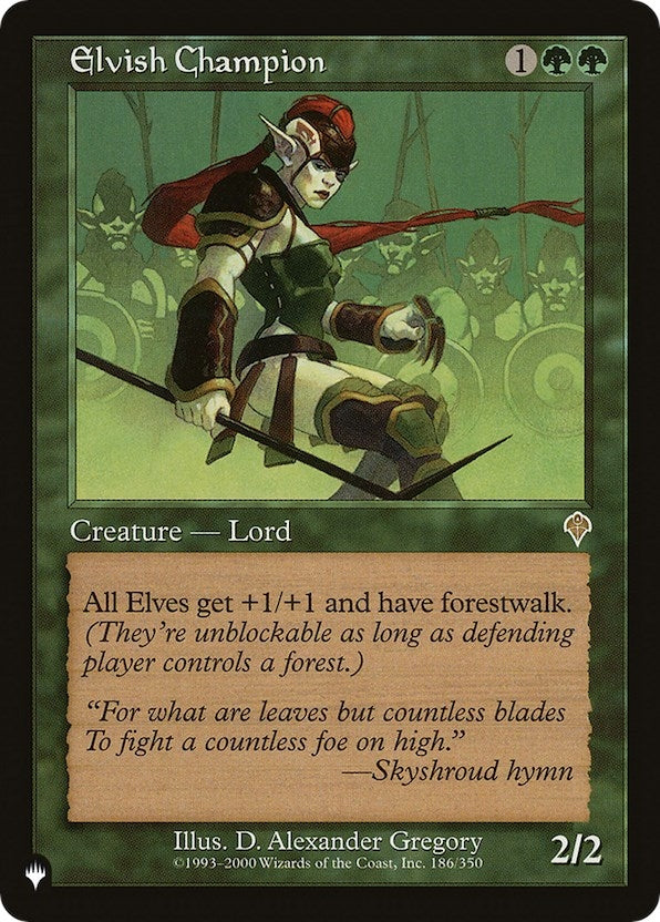 Image for Elvish Champion (The List Reprints) (186/350) - Magic: The Gathering