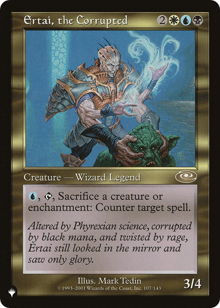Image for Ertai, the Corrupted (The List Reprints) (107/143) - Magic: The Gathering