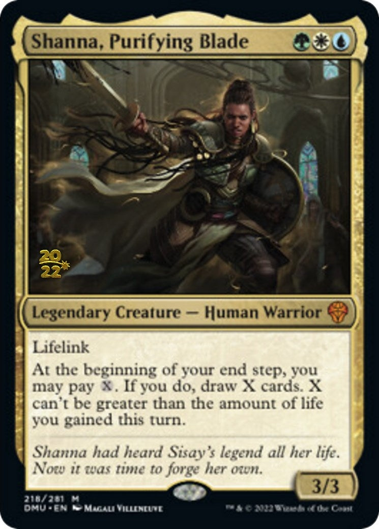 Image for Shanna, Purifying Blade (Prerelease Cards) (218) - Magic: The Gathering