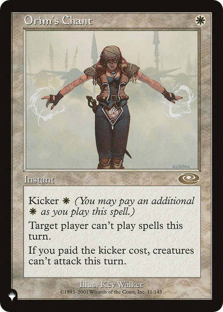 Image for Orim's Chant (The List Reprints) (11/143) - Magic: The Gathering