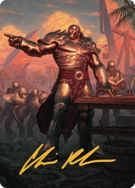 Image for Karn, Living Legacy Art Card (1/81) (Gold-Stamped Signature) (Art Series: Dominaria United) (1) - Magic: The Gathering