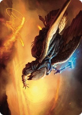 Image for Battlewing Mystic Art Card (Gold-Stamped Signature) (Art Series: Dominaria United) (14) - Magic: The Gathering