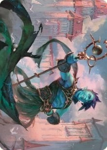 Image for Haughty Djinn Art Card (Art Series: Dominaria United) (15) - Magic: The Gathering