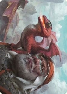 Image for Dragon Whelp Art Card (Art Series: Dominaria United) (29) - Magic: The Gathering