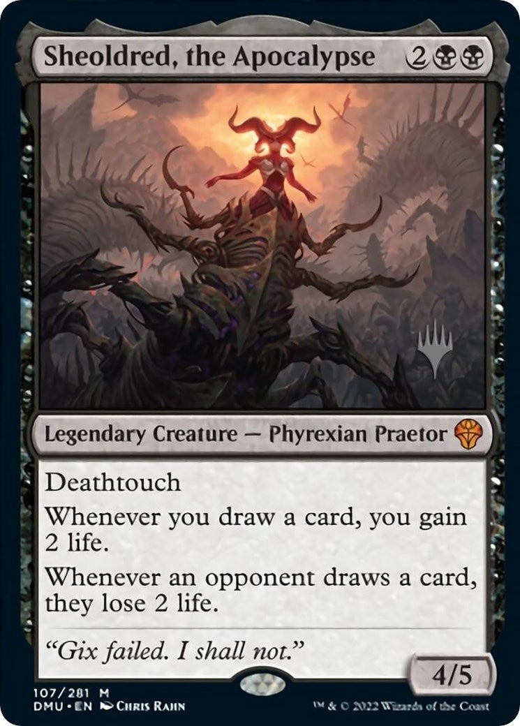 Image for Sheoldred, the Apocalypse (Promo Pack: Dominaria United) (107) - Magic: The Gathering