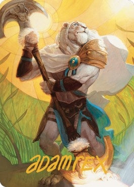 Image for Ajani, Sleeper Agent Art Card (Gold-Stamped Signature) (Art Series: Dominaria United) (42) - Magic: The Gathering