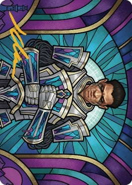 Image for Aron, Benalia's Ruin Art Card (Gold-Stamped Signature) (Art Series: Dominaria United) (43) - Magic: The Gathering