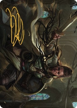 Image for Shanna, Purifying Blade Art Card (55/81) (Gold-Stamped Signature) (Art Series: Dominaria United) (55) - Magic: The Gathering
