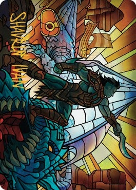 Image for Astor, Bearer of Blades Art Card (Gold-Stamped Signature) (Art Series: Dominaria United) (68) - Magic: The Gathering