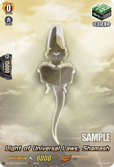 Image for Light of Universal Laws, Shamash (SKR) (D-TB03: Shaman King) (D-TB03/SKR151EN) - Cardfight Vanguard