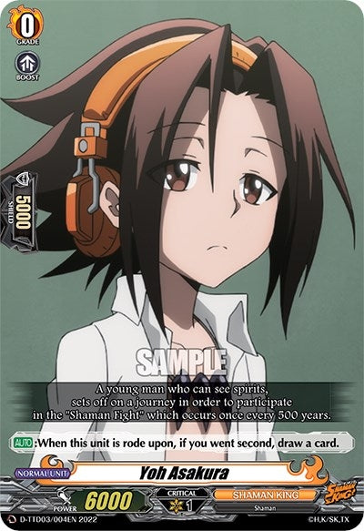 Image for Yoh Asakura (D-TTD03: Shaman King) (D-TTD03/004EN) - Cardfight Vanguard