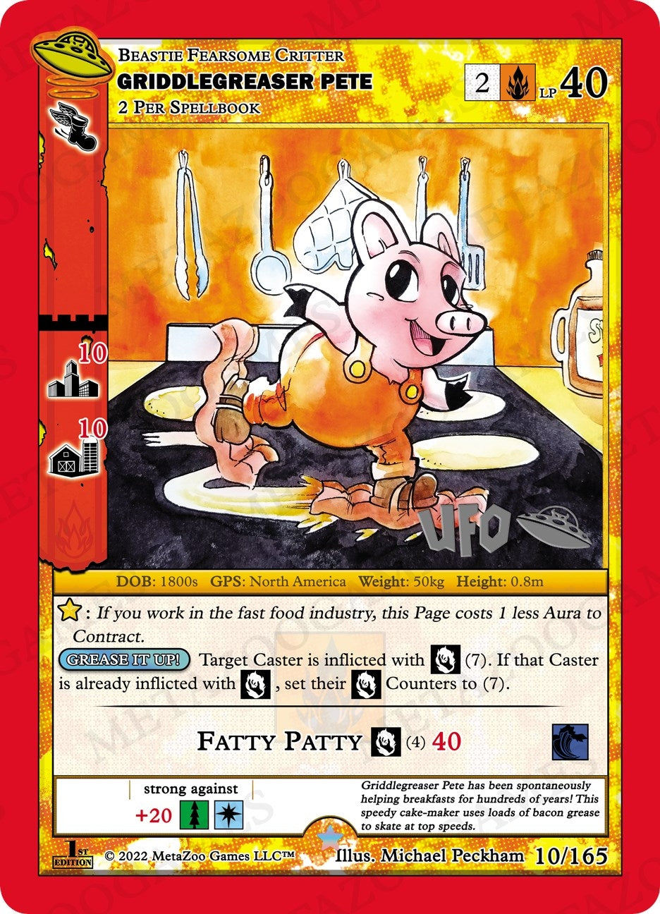 Image for Griddlegreaser Pete (UFO: First Edition Spoiler Pack) (010/165) - MetaZoo