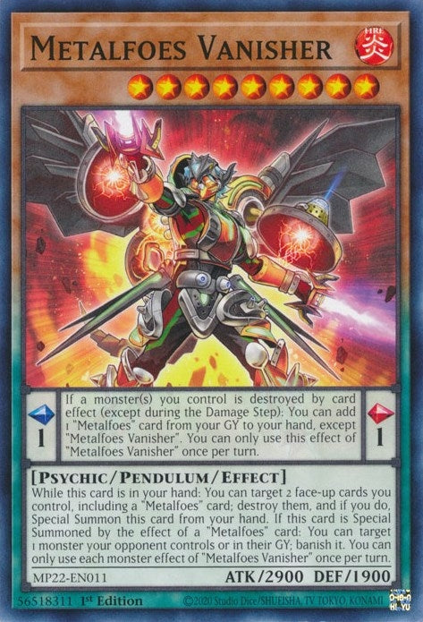 Image for Metalfoes Vanisher (2022 Tin of the Pharaoh's Gods) (MP22-EN011) - YuGiOh