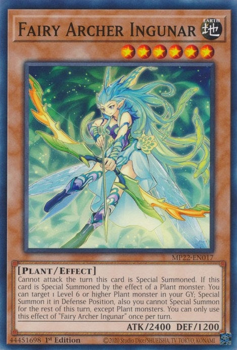 Image for Fairy Archer Ingunar (2022 Tin of the Pharaoh's Gods) (MP22-EN017) - YuGiOh