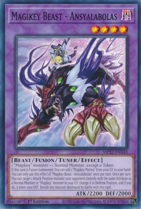 Image for Magikey Beast - Ansyalabolas (2022 Tin of the Pharaoh's Gods) (MP22-EN143) - YuGiOh