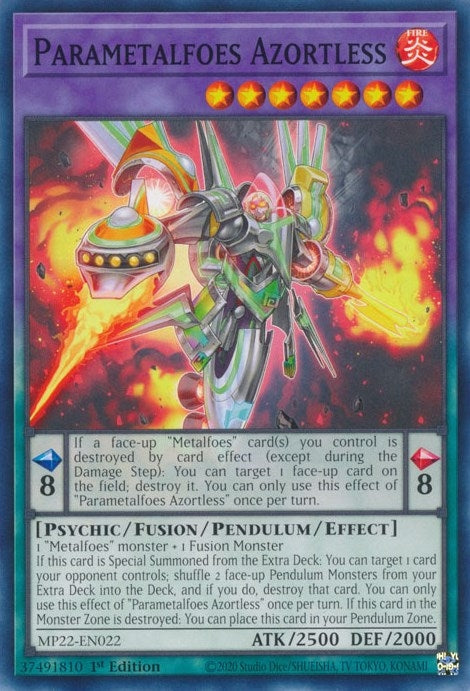 Image for Parametalfoes Azortless (2022 Tin of the Pharaoh's Gods) (MP22-EN022) - YuGiOh