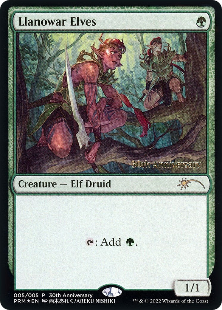 Image for Llanowar Elves (30th Anniversary Promos) (5) - Magic: The Gathering