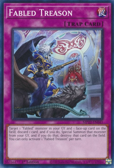 Image for Fabled Treason (2022 Tin of the Pharaoh's Gods) (MP22-EN041) - YuGiOh