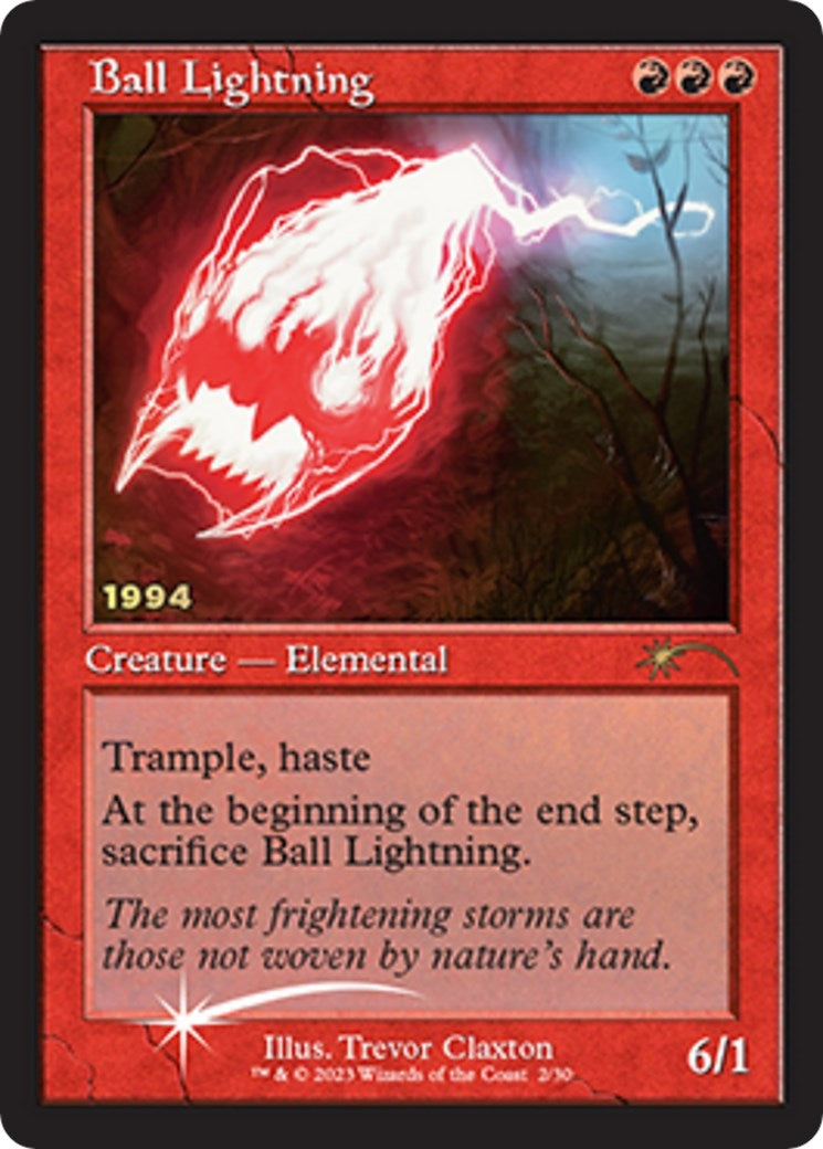 Image for Ball Lightning (30th Anniversary Promos) (2) - Magic: The Gathering