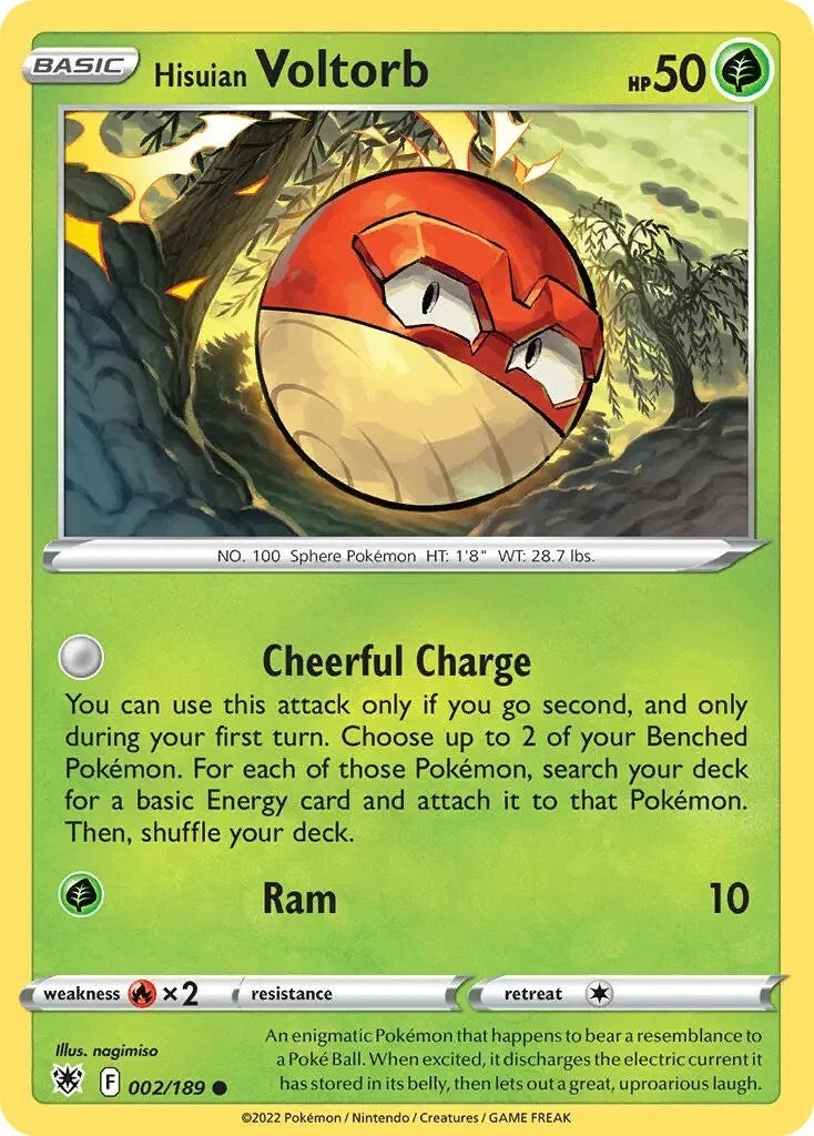 Image for Hisuian Voltorb - 002/189 (Cosmos Holo) (Deck Exclusives) (002/189) - Pokemon