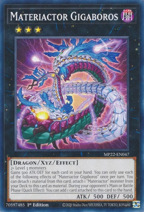 Image for Materiactor Gigaboros (2022 Tin of the Pharaoh's Gods) (MP22-EN047) - YuGiOh