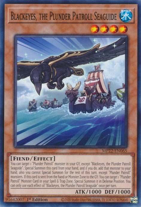 Image for Blackeyes, the Plunder Patroll Seaguide (2022 Tin of the Pharaoh's Gods) (MP22-EN065) - YuGiOh